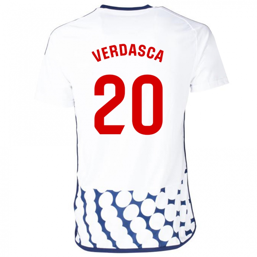 Børn Diogo Verdasca #20 Hvid Udebane Spillertrøjer 2023/24 Trøje T-Shirt