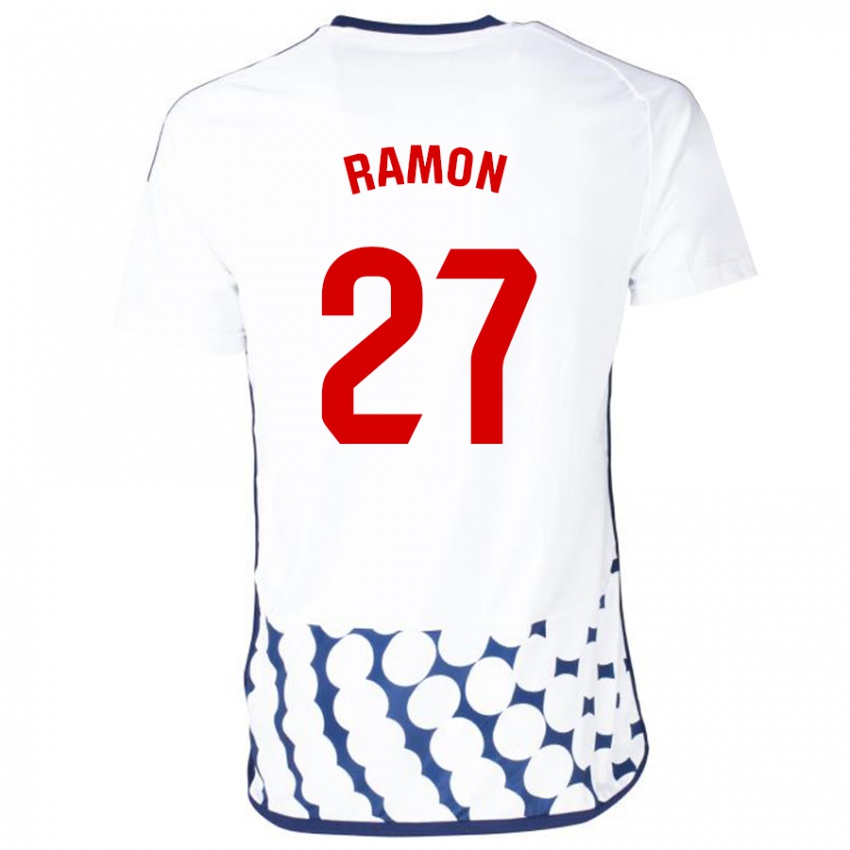 Børn Pablo Ramón #27 Hvid Udebane Spillertrøjer 2023/24 Trøje T-Shirt