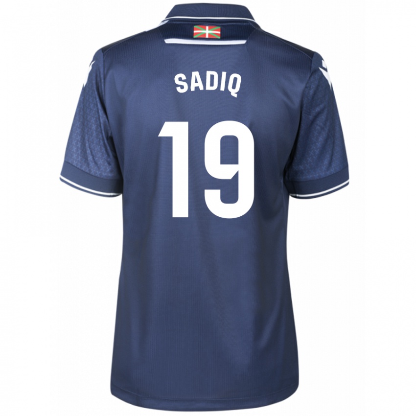 Børn Umar Sadiq #19 Flåde Udebane Spillertrøjer 2023/24 Trøje T-Shirt