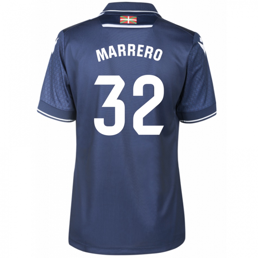 Børn Unai Marrero #32 Flåde Udebane Spillertrøjer 2023/24 Trøje T-Shirt