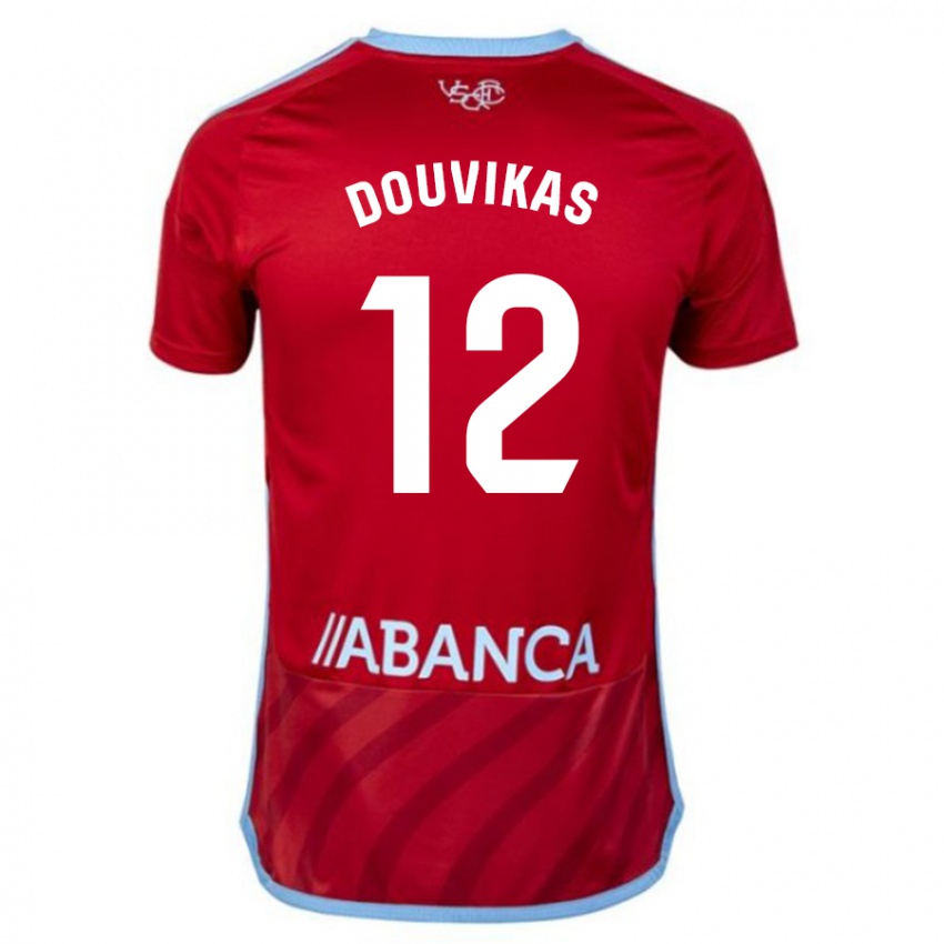 Børn Anastasios Douvikas #12 Rød Udebane Spillertrøjer 2023/24 Trøje T-Shirt