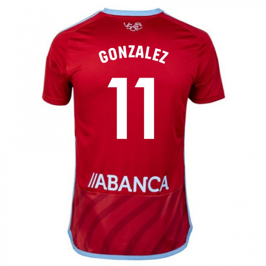 Børn Alfon González #11 Rød Udebane Spillertrøjer 2023/24 Trøje T-Shirt
