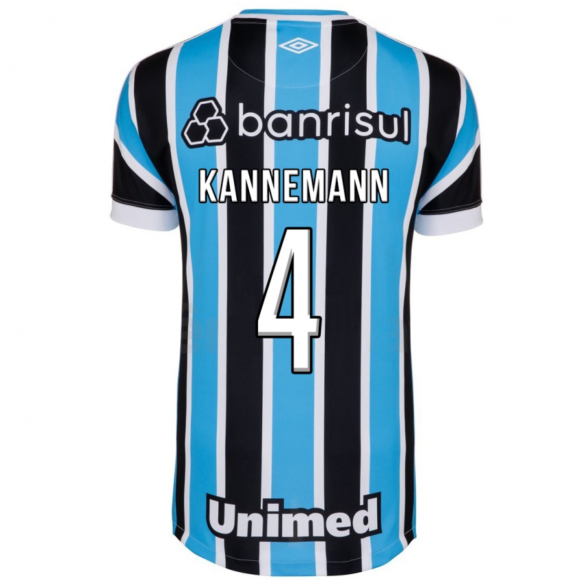 Mænd Walter Kannemann #4 Blå Hjemmebane Spillertrøjer 2023/24 Trøje T-Shirt
