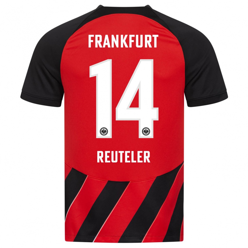 Mænd Geraldine Reuteler #14 Rød Sort Hjemmebane Spillertrøjer 2023/24 Trøje T-Shirt