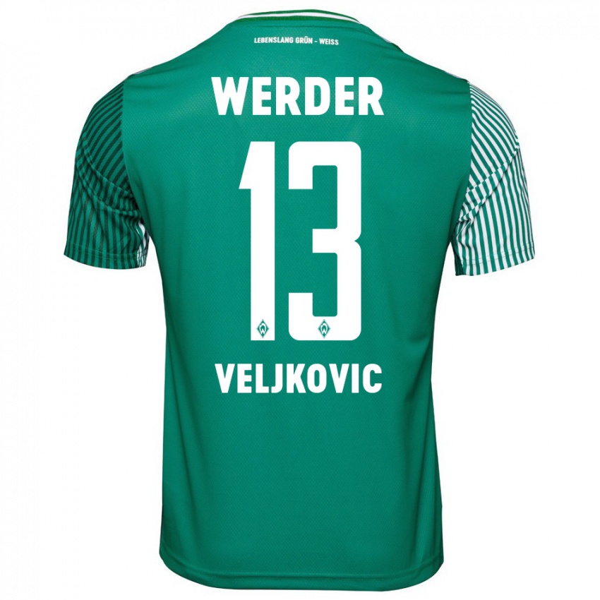 Mænd Milos Veljkovic #13 Grøn Hjemmebane Spillertrøjer 2023/24 Trøje T-Shirt