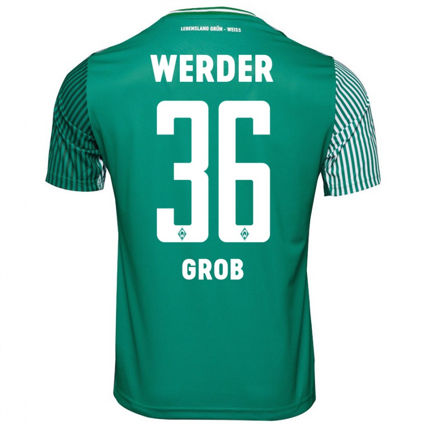 Mænd Christian Groß #36 Grøn Hjemmebane Spillertrøjer 2023/24 Trøje T-Shirt