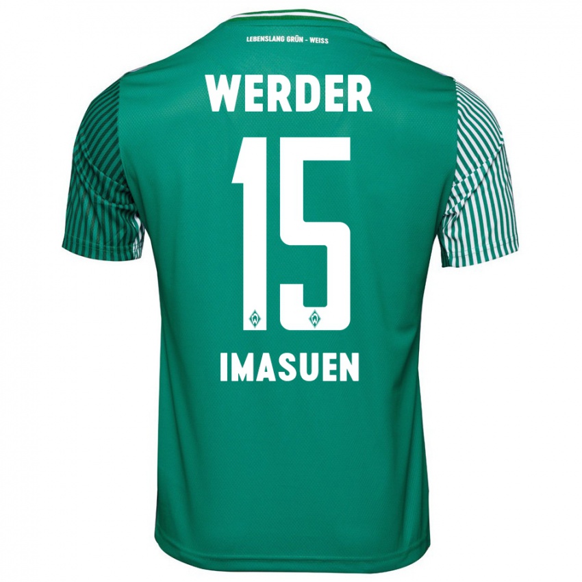 Mænd Joel Imasuen #15 Grøn Hjemmebane Spillertrøjer 2023/24 Trøje T-Shirt