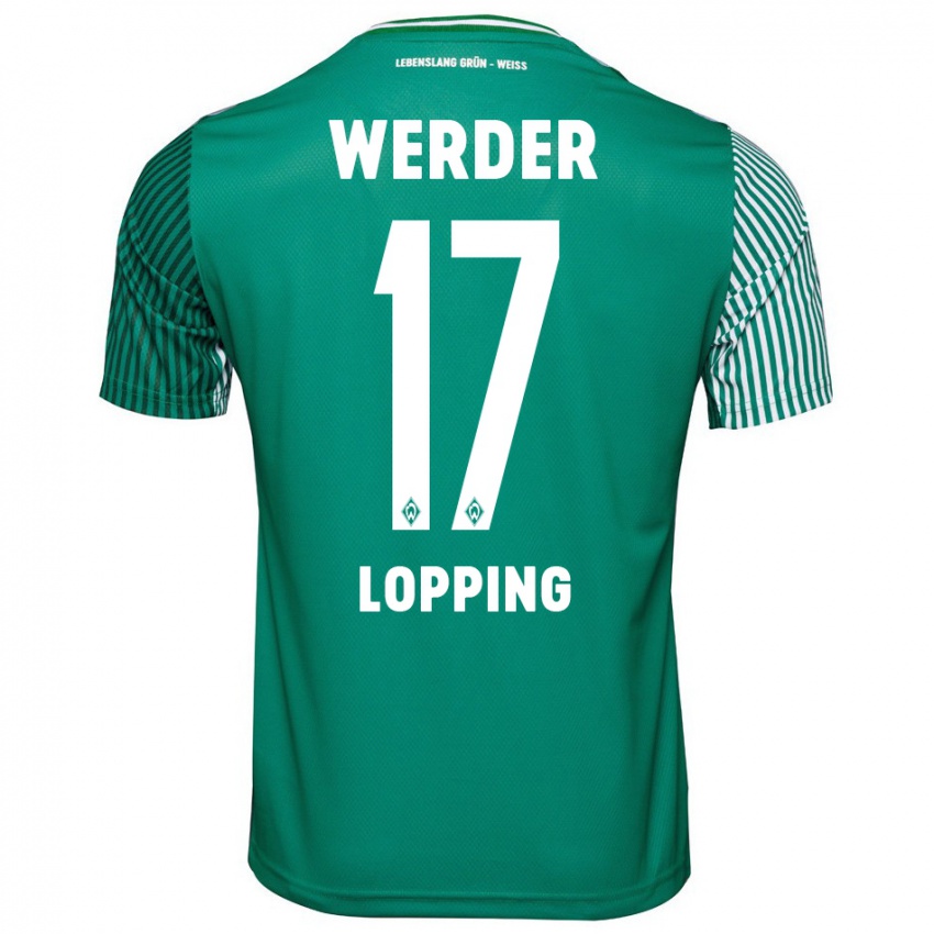 Mænd Jakob Löpping #17 Grøn Hjemmebane Spillertrøjer 2023/24 Trøje T-Shirt