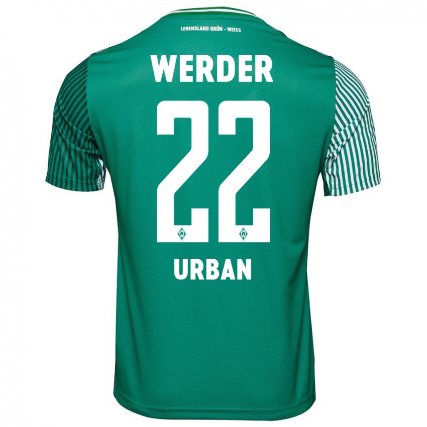 Mænd Linus Urban #22 Grøn Hjemmebane Spillertrøjer 2023/24 Trøje T-Shirt