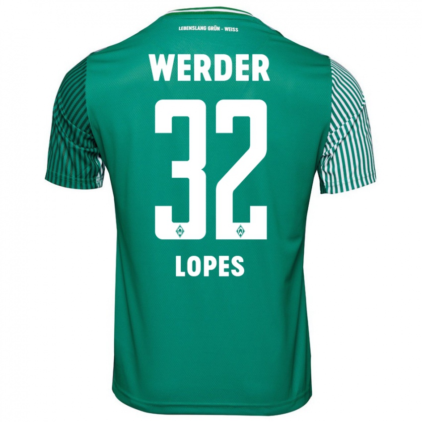 Mænd Eugenio Lopes #32 Grøn Hjemmebane Spillertrøjer 2023/24 Trøje T-Shirt