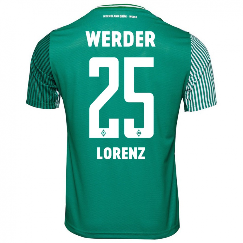 Mænd Jacob Lorenz #25 Grøn Hjemmebane Spillertrøjer 2023/24 Trøje T-Shirt