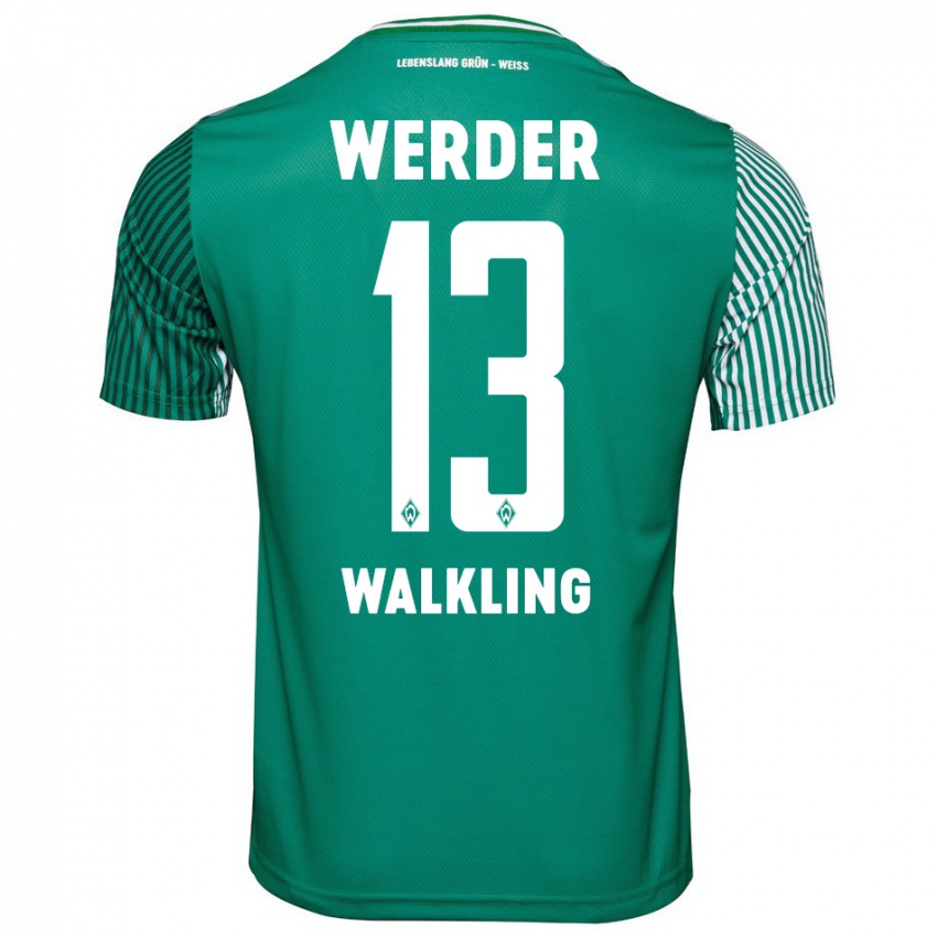 Mænd Ricarda Walkling #13 Grøn Hjemmebane Spillertrøjer 2023/24 Trøje T-Shirt