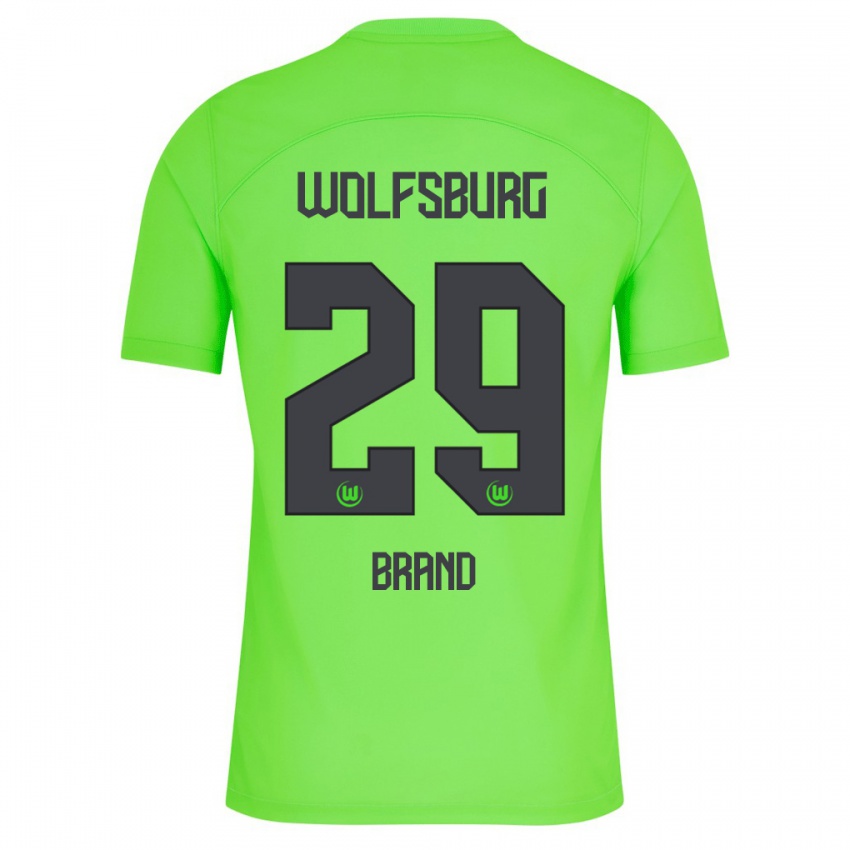 Mænd Jule Brand #29 Grøn Hjemmebane Spillertrøjer 2023/24 Trøje T-Shirt