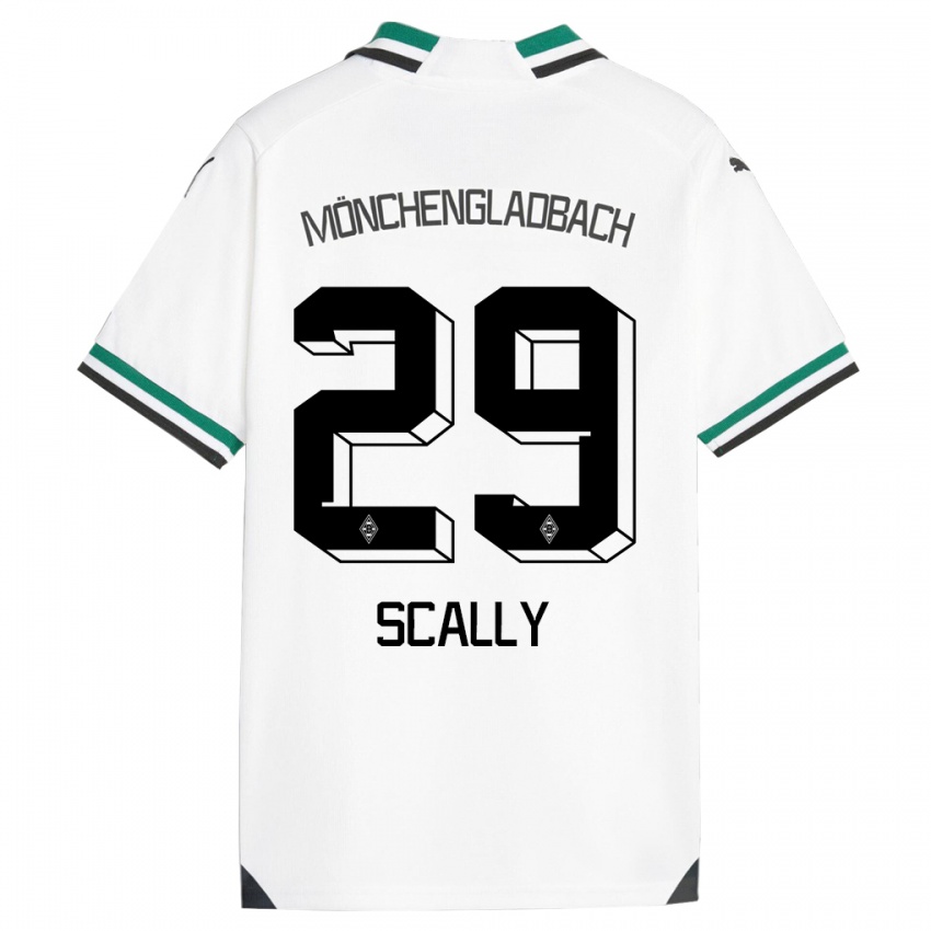 Mænd Joe Scally #29 Hvid Grøn Hjemmebane Spillertrøjer 2023/24 Trøje T-Shirt