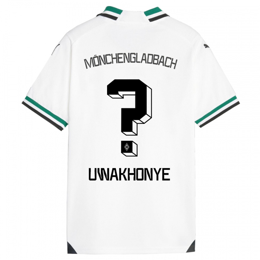 Mænd Joshua Uwakhonye #0 Hvid Grøn Hjemmebane Spillertrøjer 2023/24 Trøje T-Shirt