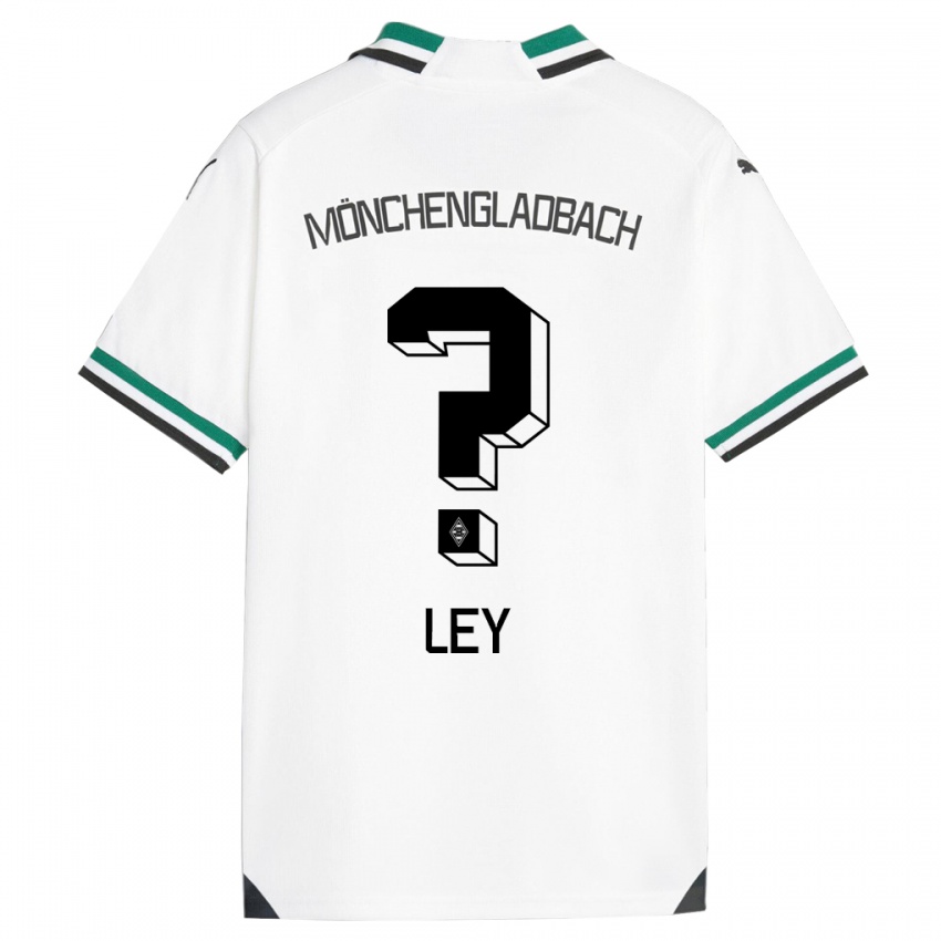 Mænd Marlon Ley #0 Hvid Grøn Hjemmebane Spillertrøjer 2023/24 Trøje T-Shirt