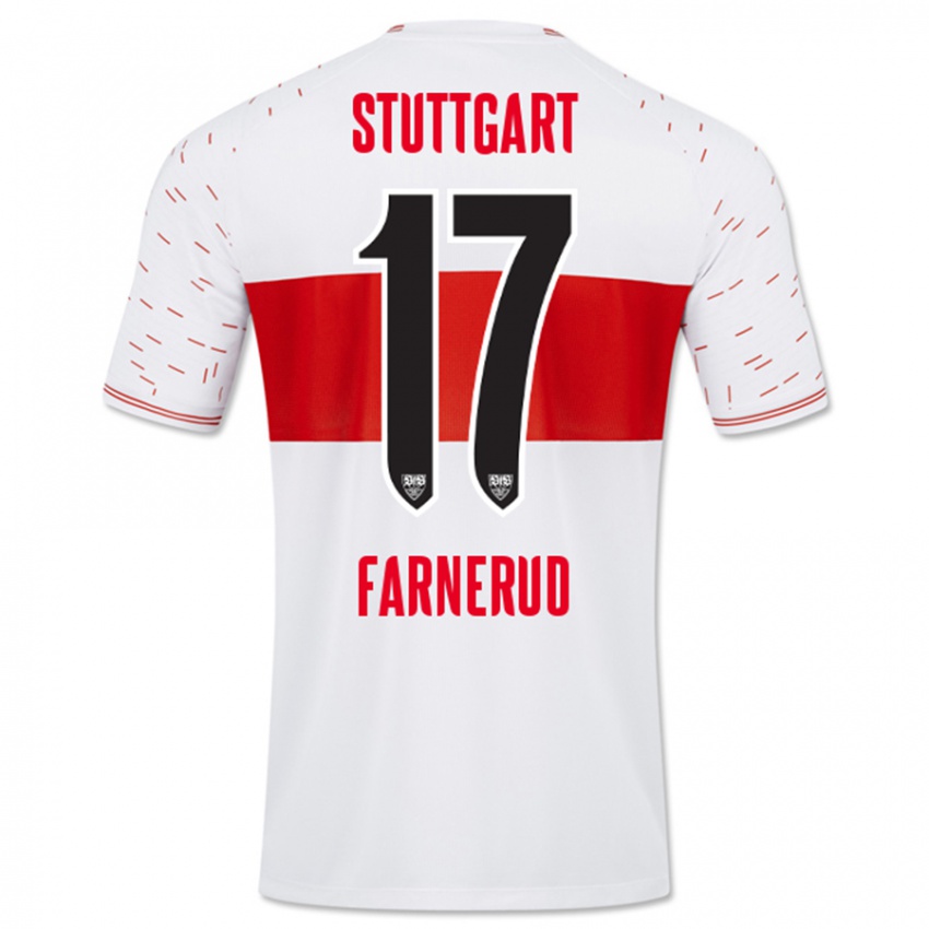 Mænd Colin Farnerud #17 Hvid Hjemmebane Spillertrøjer 2023/24 Trøje T-Shirt