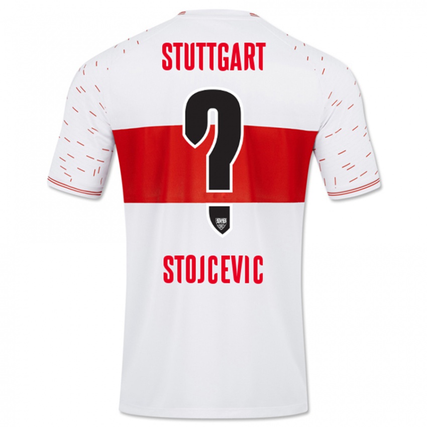 Mænd Martin Stojcevic #0 Hvid Hjemmebane Spillertrøjer 2023/24 Trøje T-Shirt