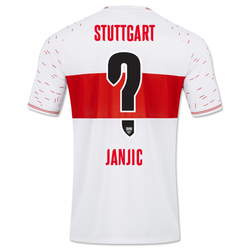 Mænd Antonijo Janjic #0 Hvid Hjemmebane Spillertrøjer 2023/24 Trøje T-Shirt