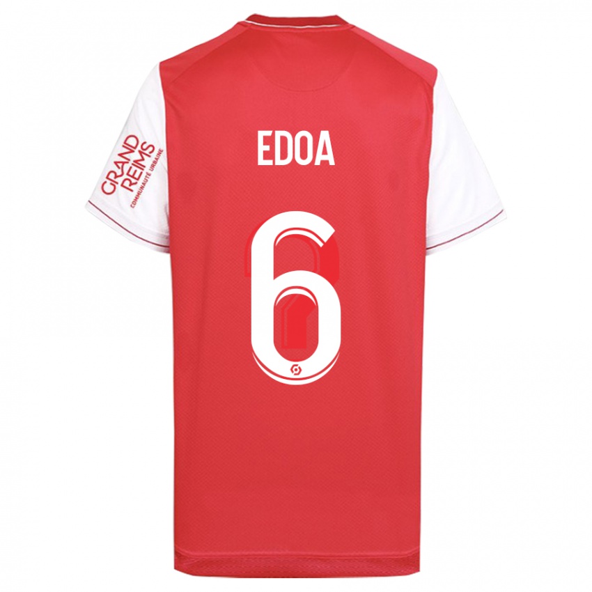 Mænd Valentin Atangana Edoa #6 Rød Hjemmebane Spillertrøjer 2023/24 Trøje T-Shirt
