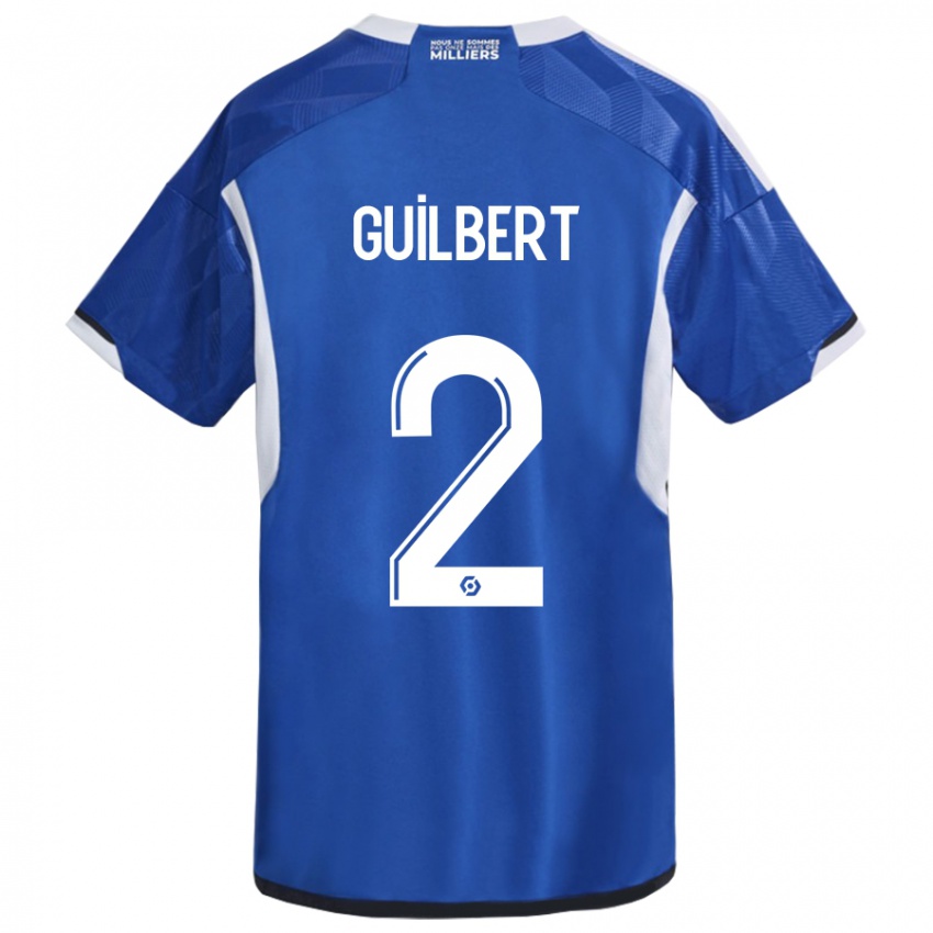 Mænd Frederic Guilbert #2 Blå Hjemmebane Spillertrøjer 2023/24 Trøje T-Shirt