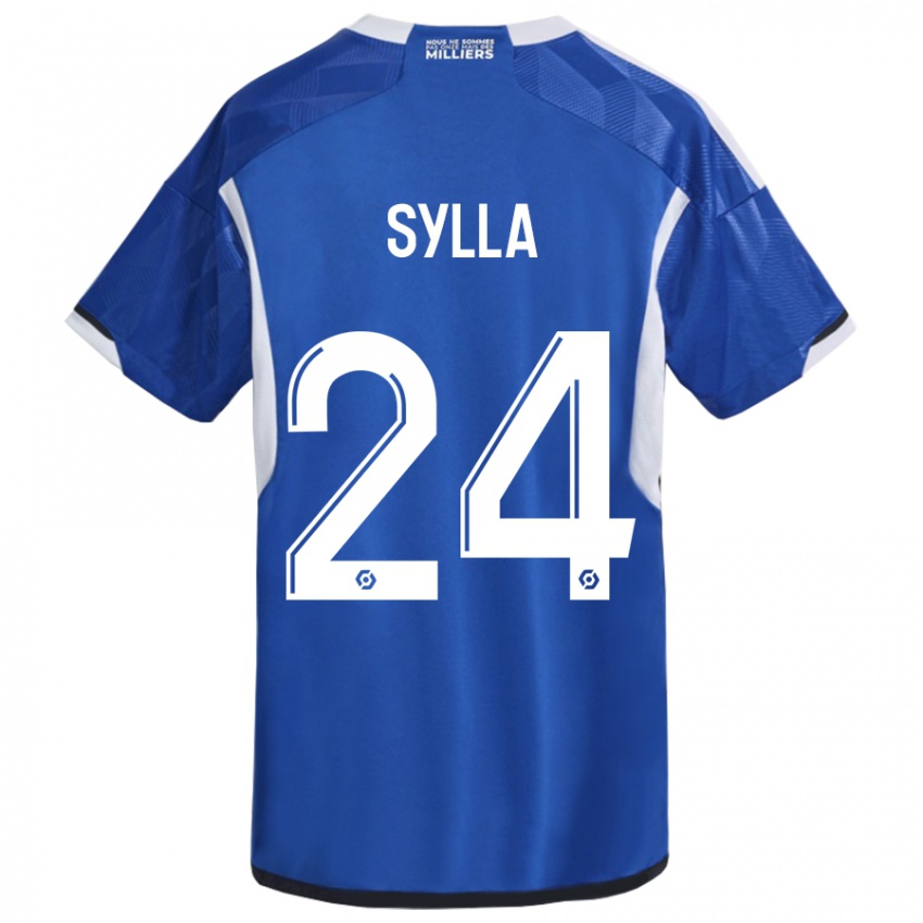 Mænd Abakar Sylla #24 Blå Hjemmebane Spillertrøjer 2023/24 Trøje T-Shirt