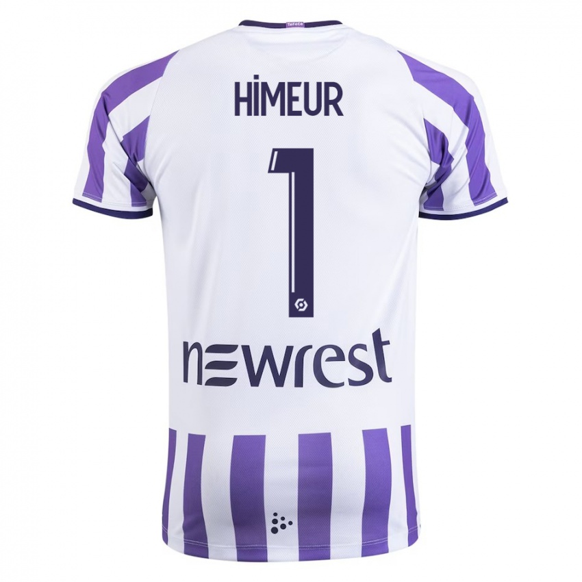 Mænd Thomas Himeur #1 Hvid Hjemmebane Spillertrøjer 2023/24 Trøje T-Shirt