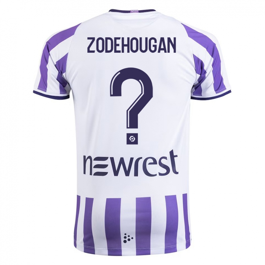 Mænd Yanis Zodehougan #0 Hvid Hjemmebane Spillertrøjer 2023/24 Trøje T-Shirt