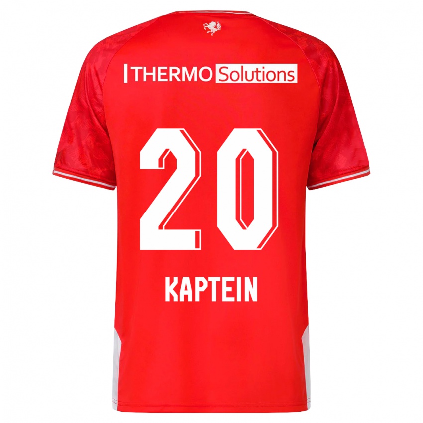 Mænd Wieke Kaptein #20 Rød Hjemmebane Spillertrøjer 2023/24 Trøje T-Shirt