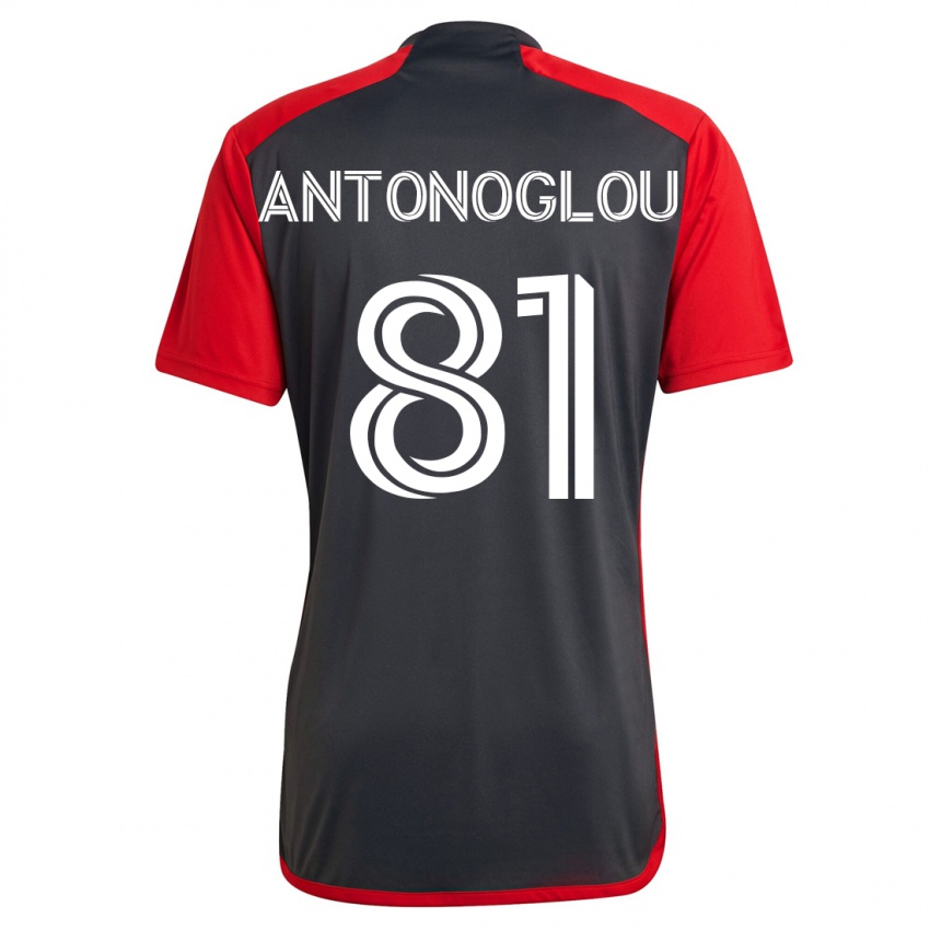 Mænd Themi Antonoglou #81 Grå Hjemmebane Spillertrøjer 2023/24 Trøje T-Shirt