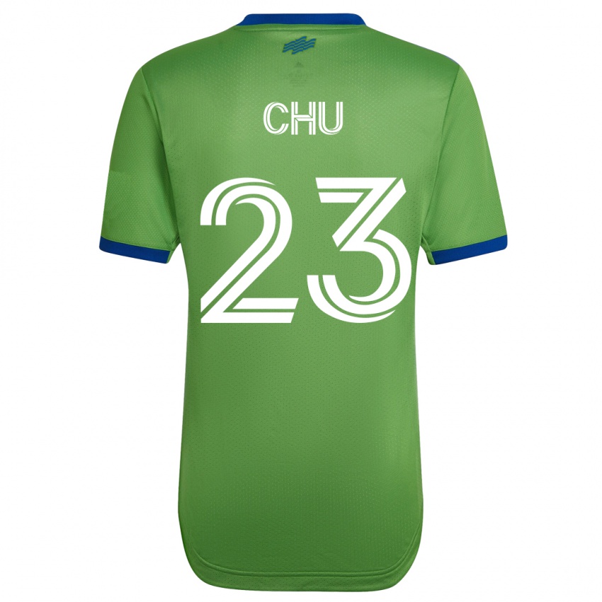 Mænd Leo Chu #23 Grøn Hjemmebane Spillertrøjer 2023/24 Trøje T-Shirt