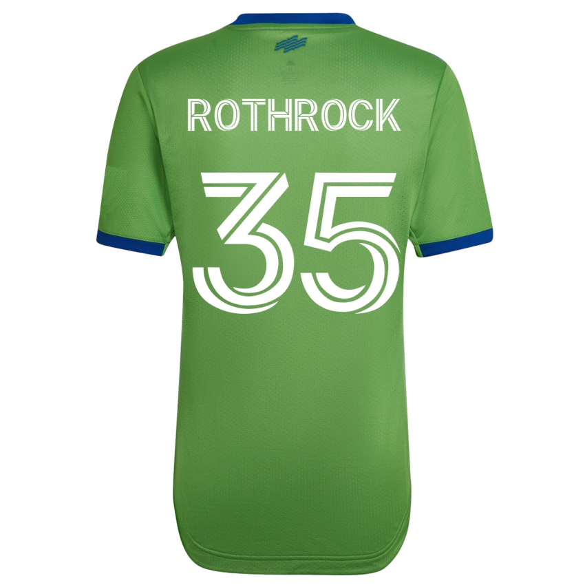 Mænd Paul Rothrock #35 Grøn Hjemmebane Spillertrøjer 2023/24 Trøje T-Shirt