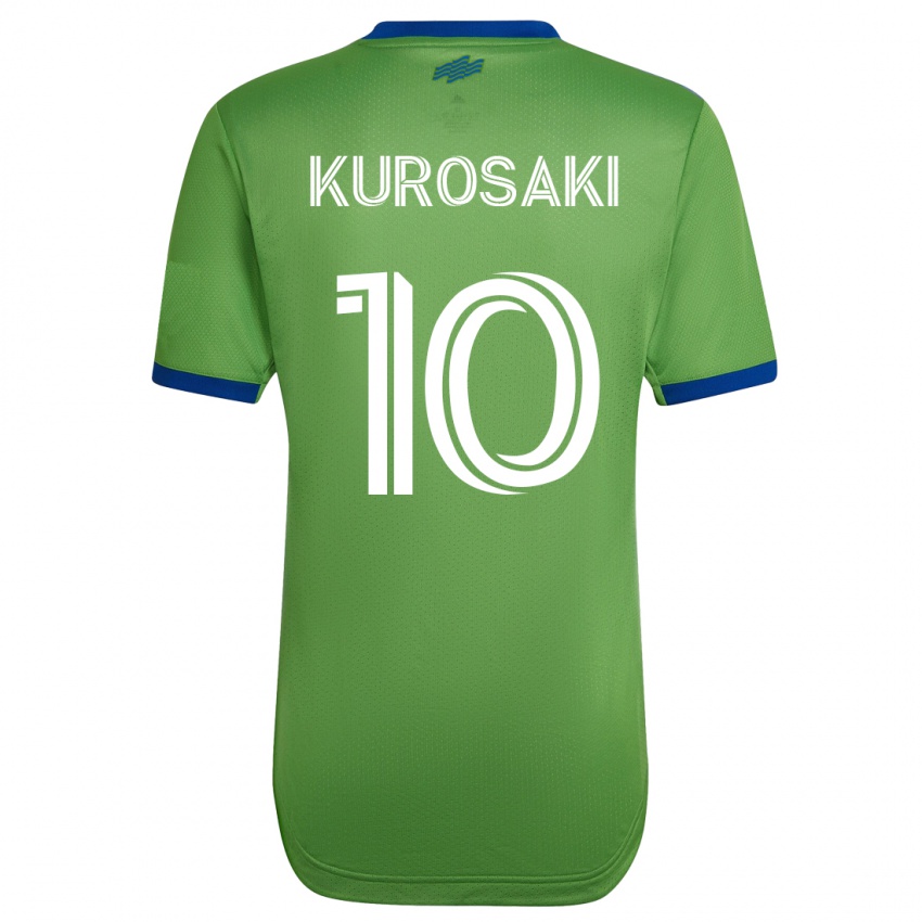 Mænd Yuuka Kurosaki #10 Grøn Hjemmebane Spillertrøjer 2023/24 Trøje T-Shirt
