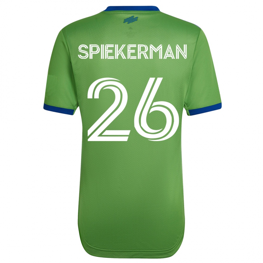 Mænd Stephanie Spiekerman #26 Grøn Hjemmebane Spillertrøjer 2023/24 Trøje T-Shirt