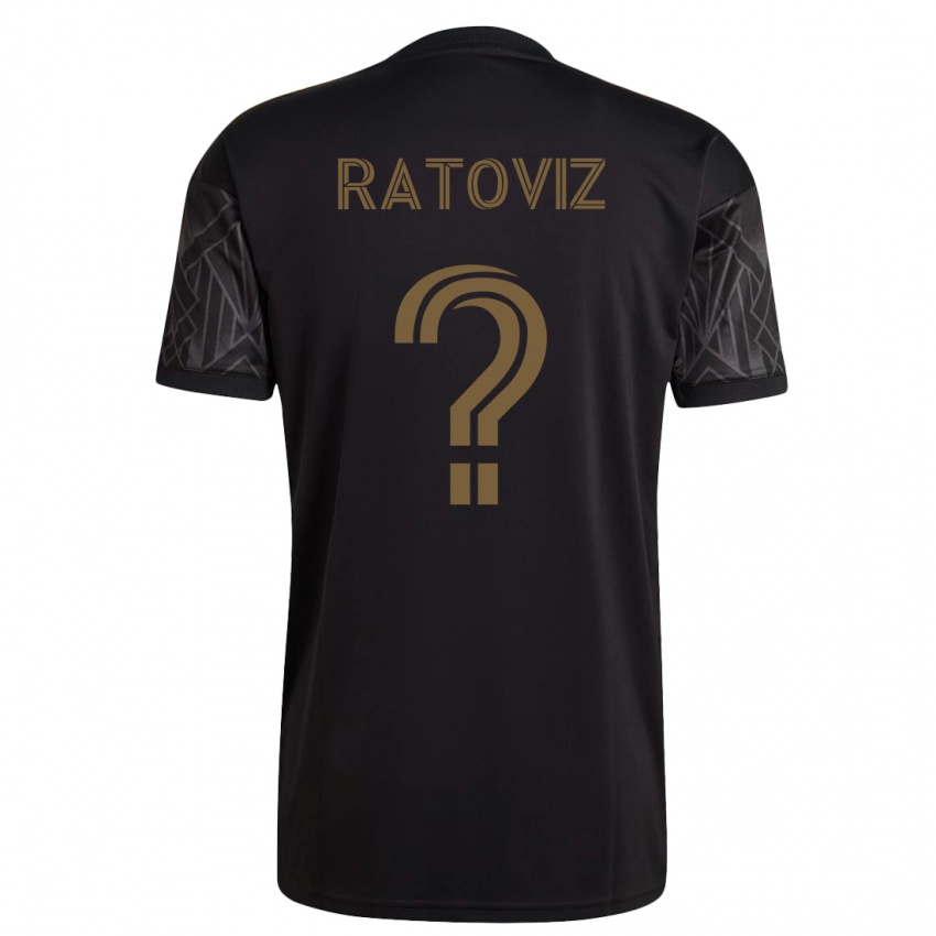 Mænd Tamir Ratoviz #0 Sort Hjemmebane Spillertrøjer 2023/24 Trøje T-Shirt