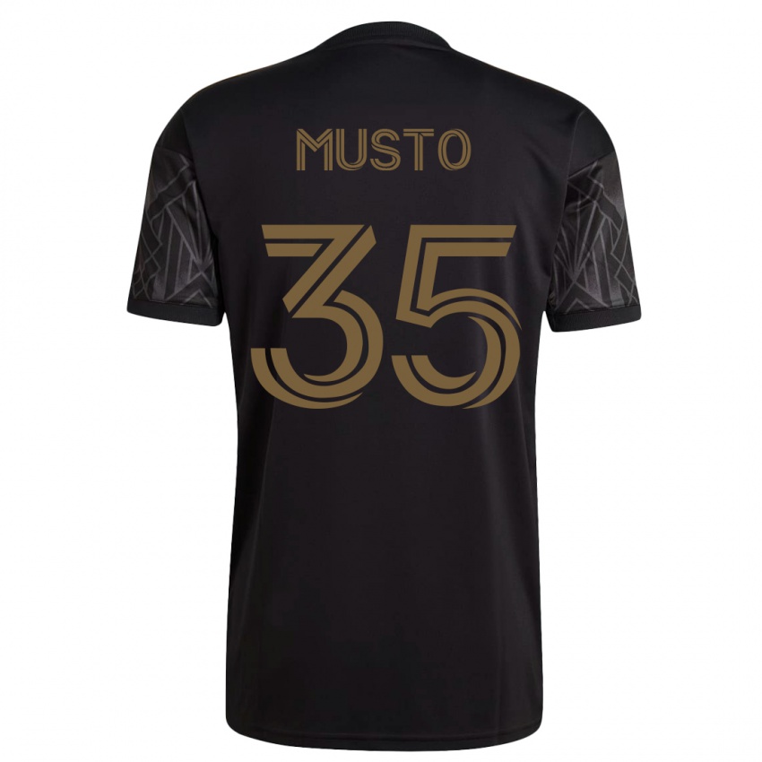 Mænd Tommy Musto #35 Sort Hjemmebane Spillertrøjer 2023/24 Trøje T-Shirt