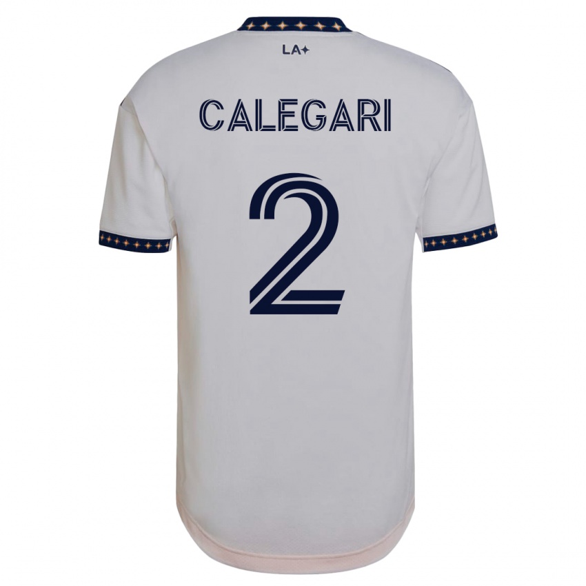 Mænd Calegari #2 Hvid Hjemmebane Spillertrøjer 2023/24 Trøje T-Shirt