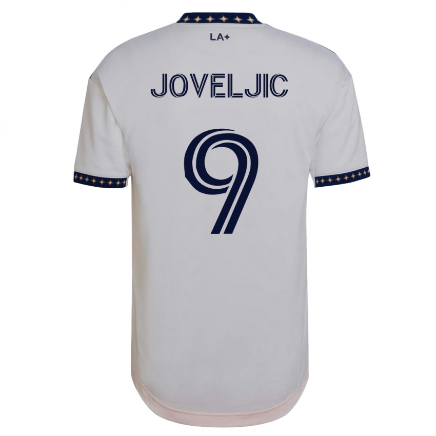 Mænd Dejan Joveljic #9 Hvid Hjemmebane Spillertrøjer 2023/24 Trøje T-Shirt