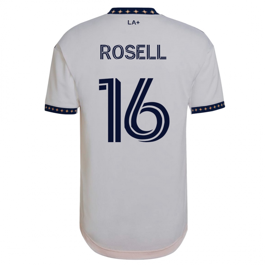 Mænd Uri Rosell #16 Hvid Hjemmebane Spillertrøjer 2023/24 Trøje T-Shirt
