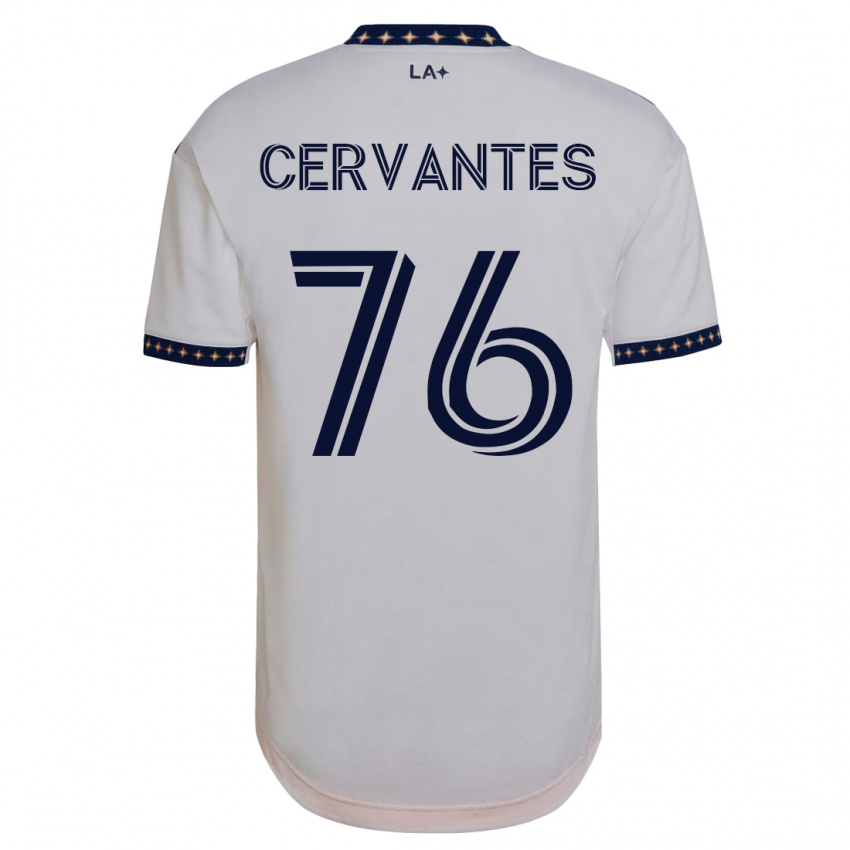 Mænd Aaron Cervantes #76 Hvid Hjemmebane Spillertrøjer 2023/24 Trøje T-Shirt