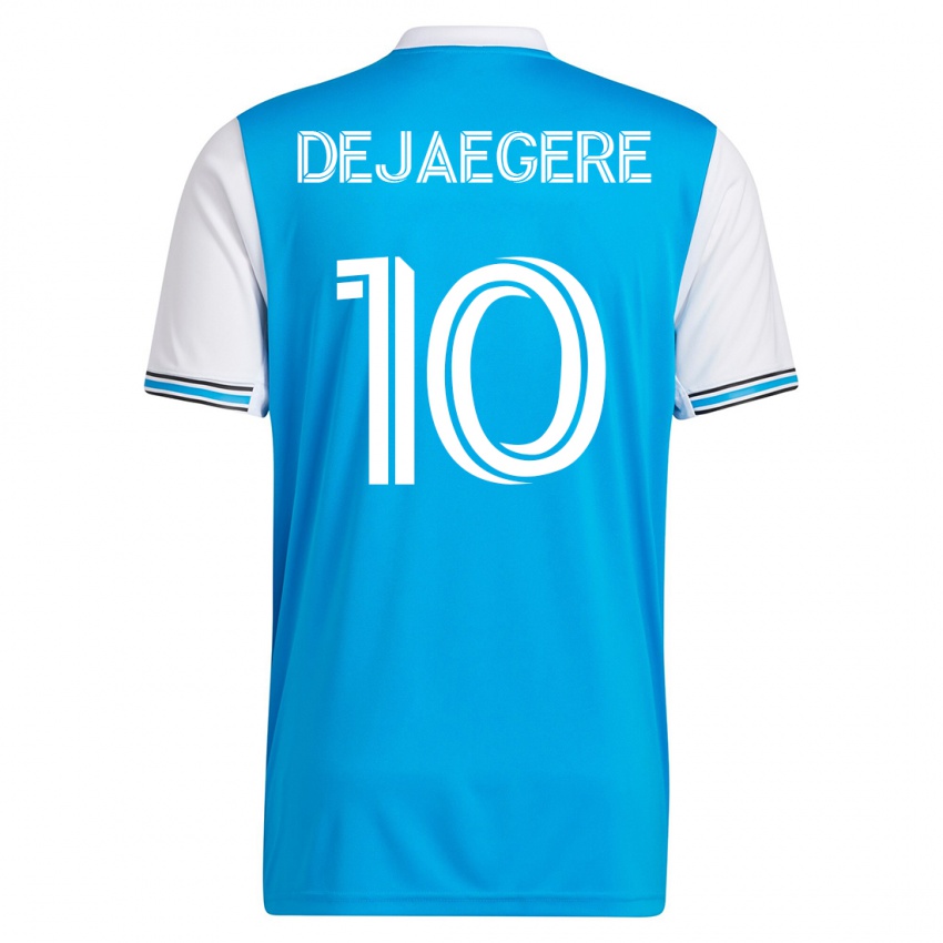 Mænd Brecht Dejaegere #10 Blå Hjemmebane Spillertrøjer 2023/24 Trøje T-Shirt