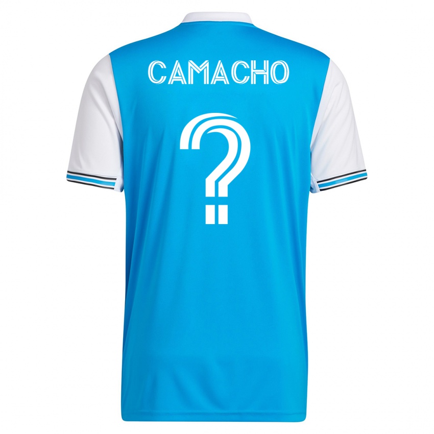 Mænd Jaydus Camacho #0 Blå Hjemmebane Spillertrøjer 2023/24 Trøje T-Shirt