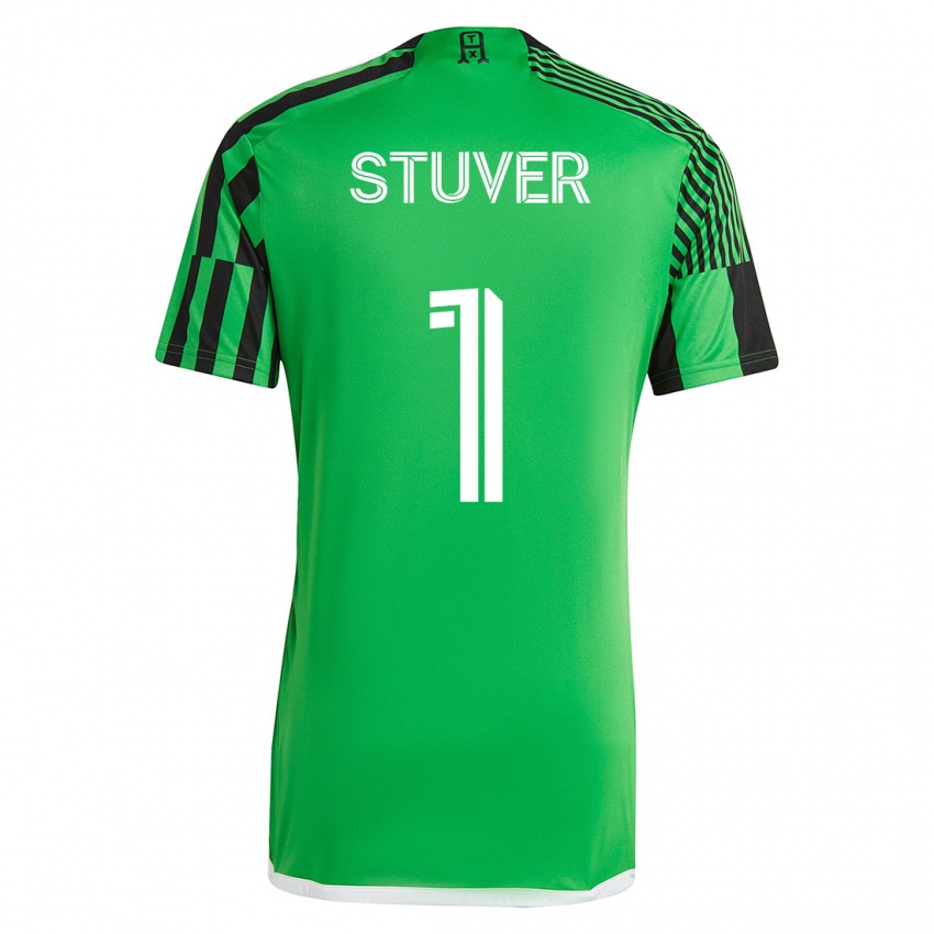 Mænd Brad Stuver #1 Grøn Sort Hjemmebane Spillertrøjer 2023/24 Trøje T-Shirt