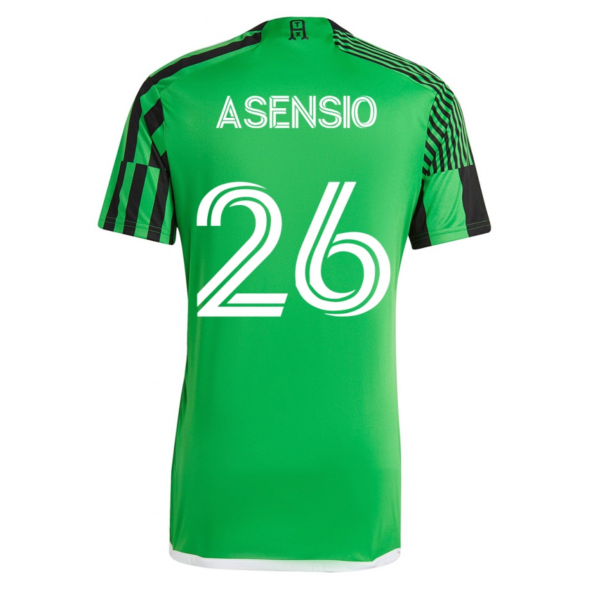 Mænd Charlie Asensio #26 Grøn Sort Hjemmebane Spillertrøjer 2023/24 Trøje T-Shirt