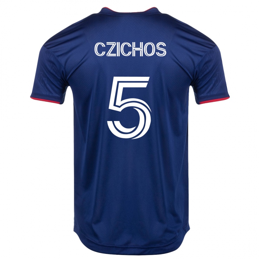 Mænd Rafael Czichos #5 Flåde Hjemmebane Spillertrøjer 2023/24 Trøje T-Shirt