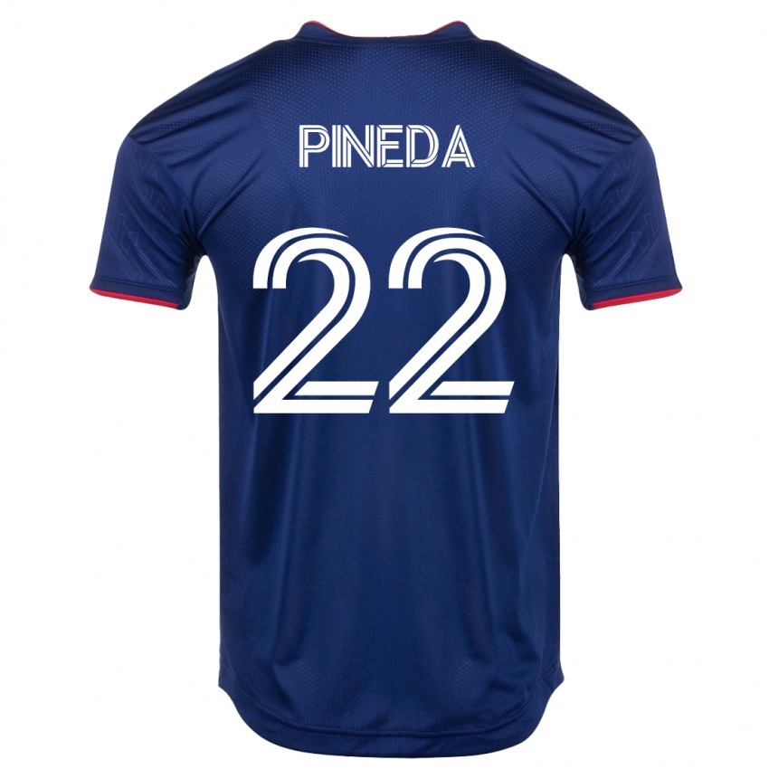Mænd Mauricio Pineda #22 Flåde Hjemmebane Spillertrøjer 2023/24 Trøje T-Shirt