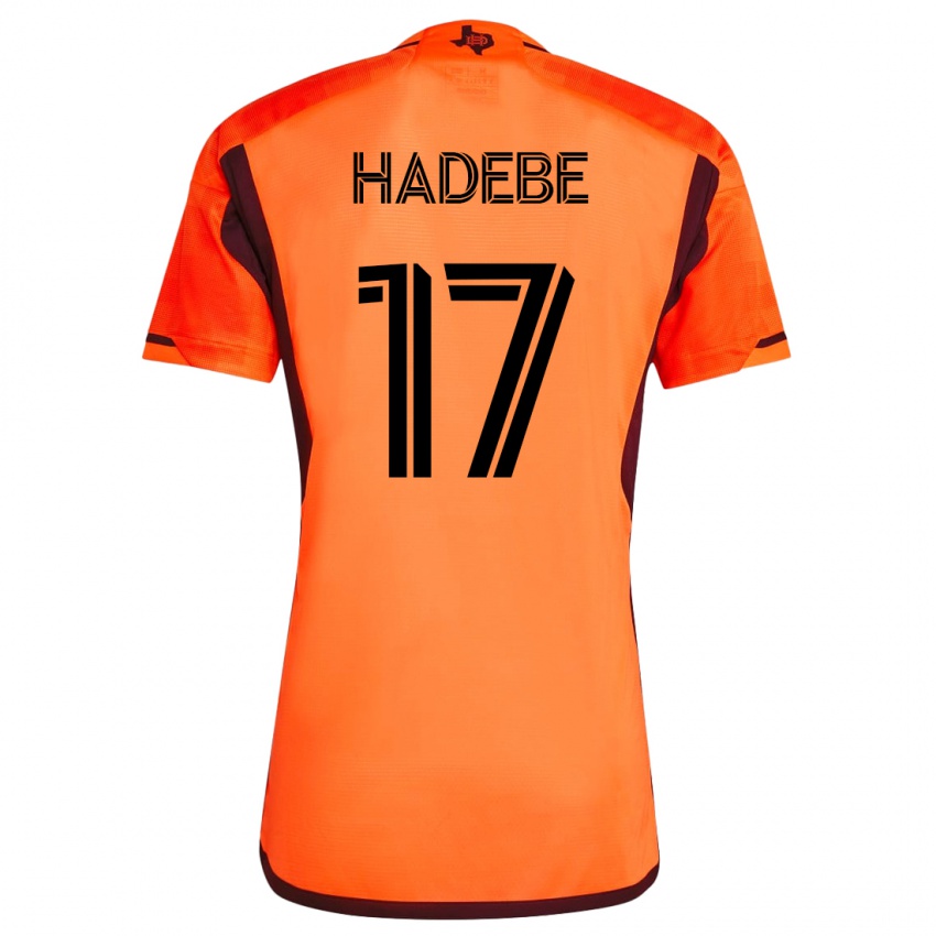 Mænd Teenage Hadebe #17 Appelsin Hjemmebane Spillertrøjer 2023/24 Trøje T-Shirt