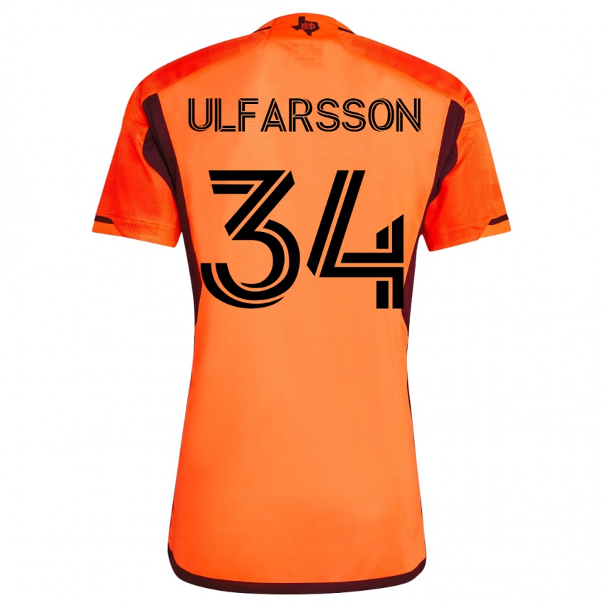 Mænd Thor Úlfarsson #34 Appelsin Hjemmebane Spillertrøjer 2023/24 Trøje T-Shirt