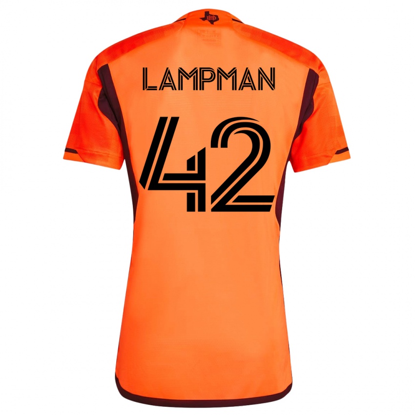 Mænd Tate Lampman #42 Appelsin Hjemmebane Spillertrøjer 2023/24 Trøje T-Shirt