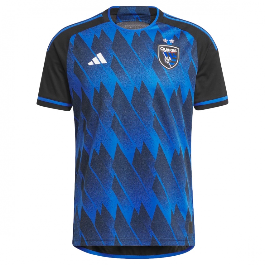 Mænd Jermaine Spivey #0 Blå Sort Hjemmebane Spillertrøjer 2023/24 Trøje T-Shirt